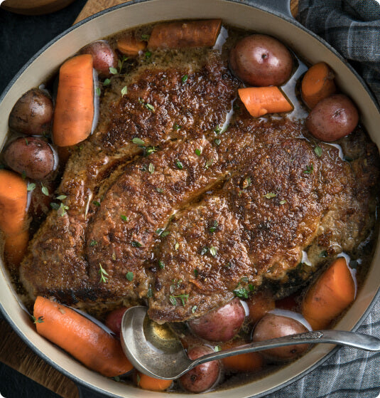 half cow chuck roast stew