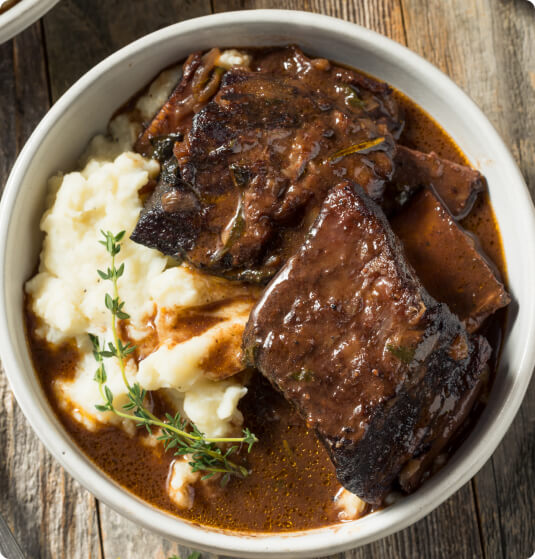 half cow short ribs