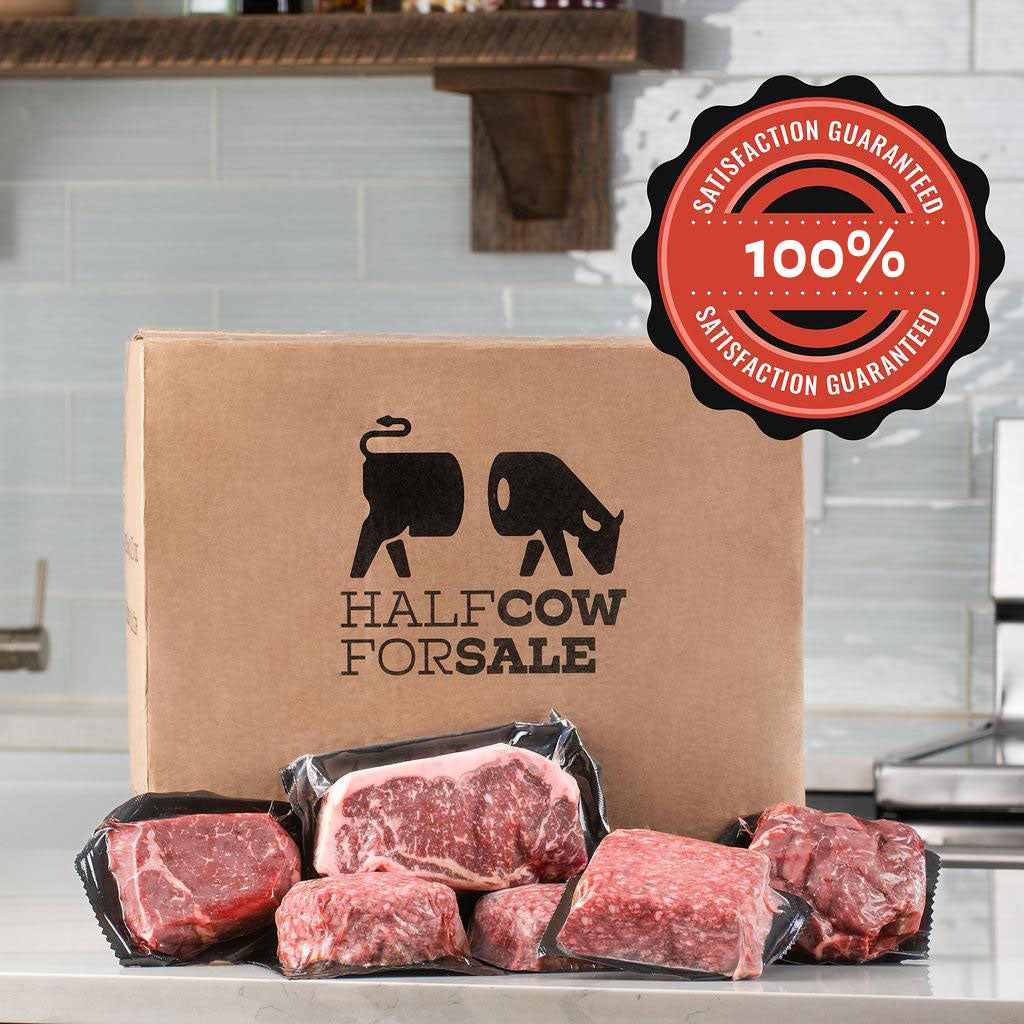 Buy 1/2 a Cow Online - Grass-Fed 100% American Angus Buy half cow near me